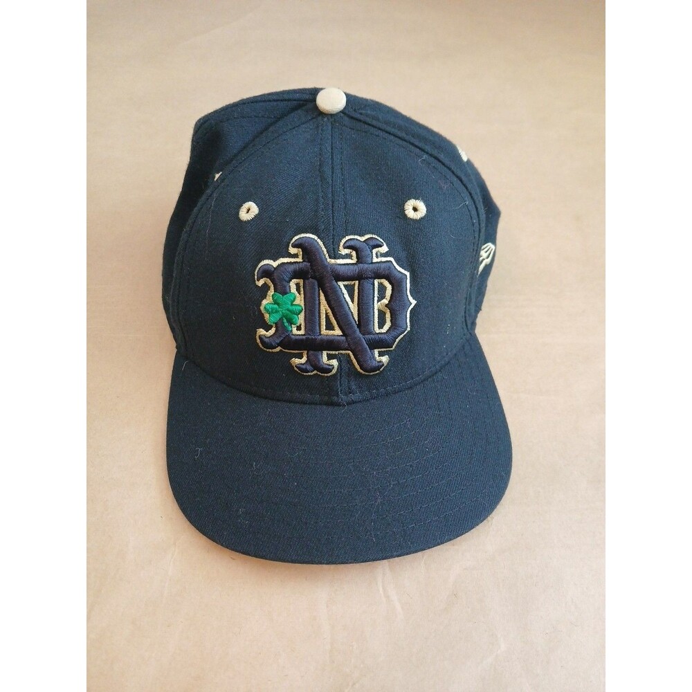 Notre Dame Hat Mens Blue Tyro Embroidered ND Logo Cap 7 3/8